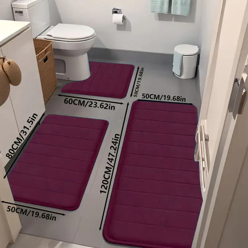 Bathroom Mat Set Kalsten
