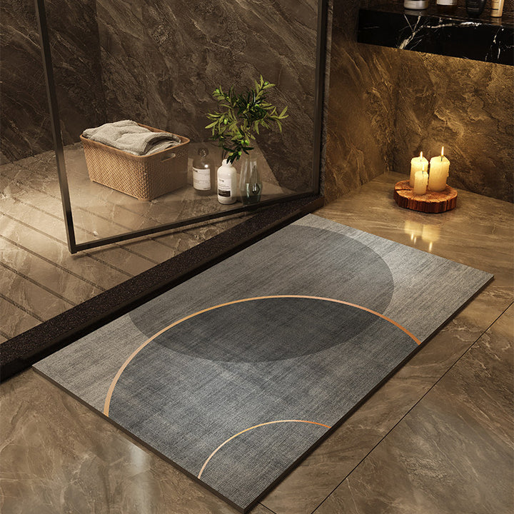 Modern Abstract Non-Slip Bath Mat