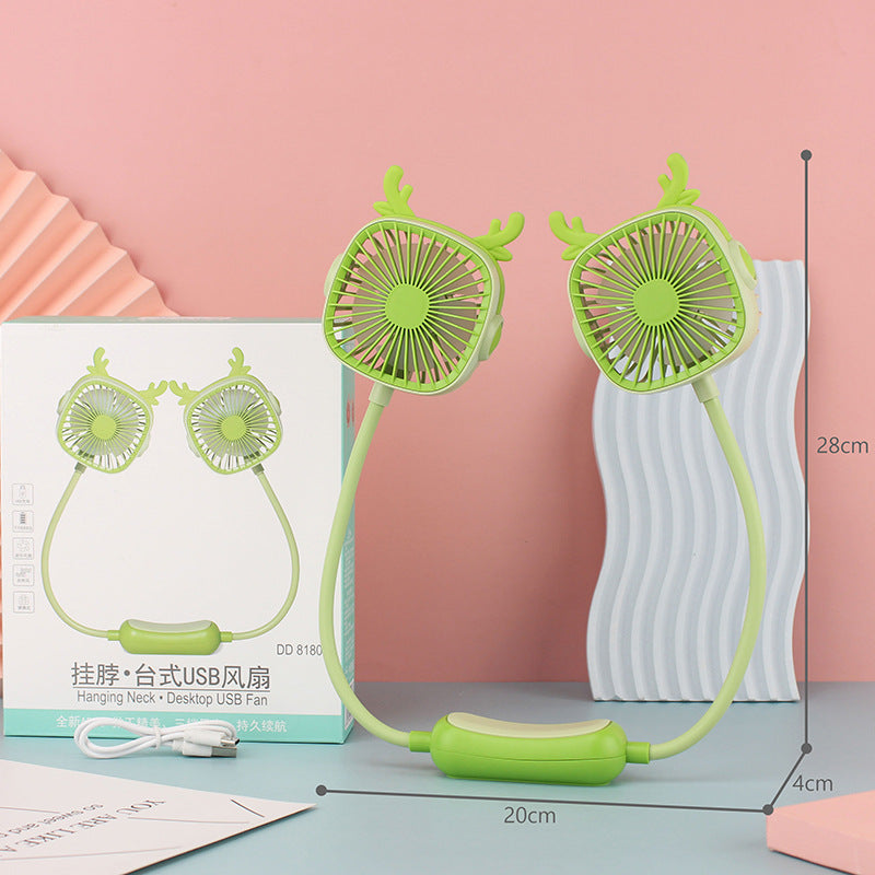 Women's Portable Neck Fan with Flexible Design Kalsten