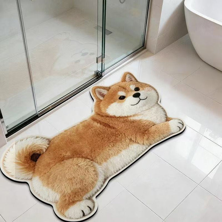 Corgi Shaped Bath Mat