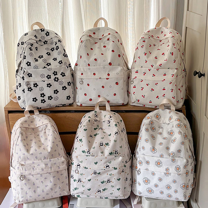Floral Patterned Casual Backpack Kalsten