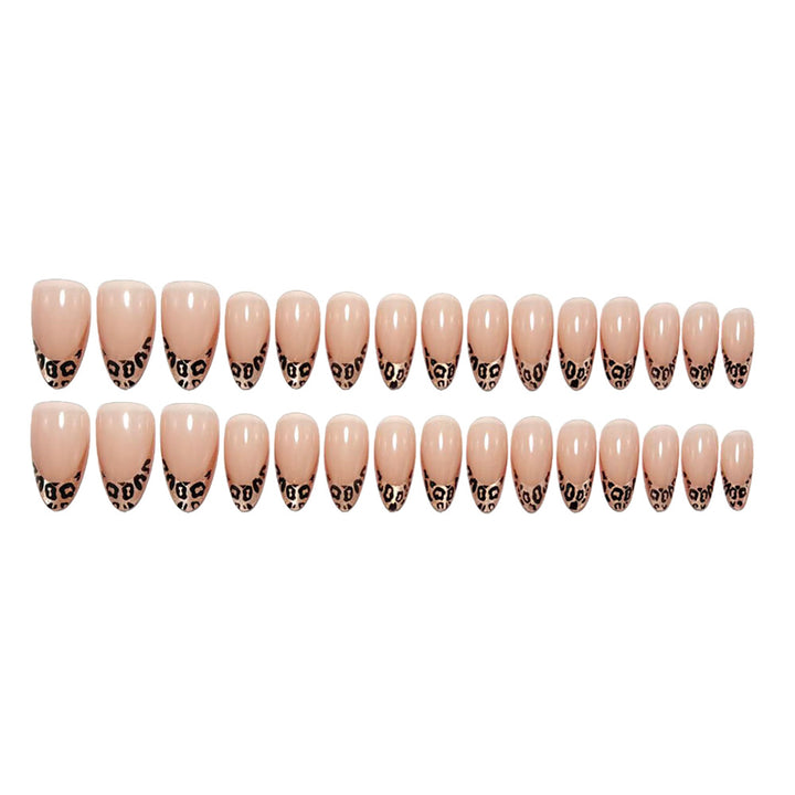 Artful Nail Tips with Leopard Pattern Kalsten
