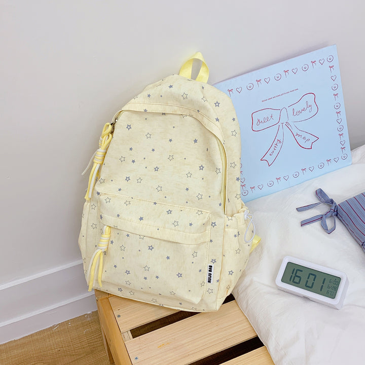 Cute Star-Patterned School Backpack Kalsten