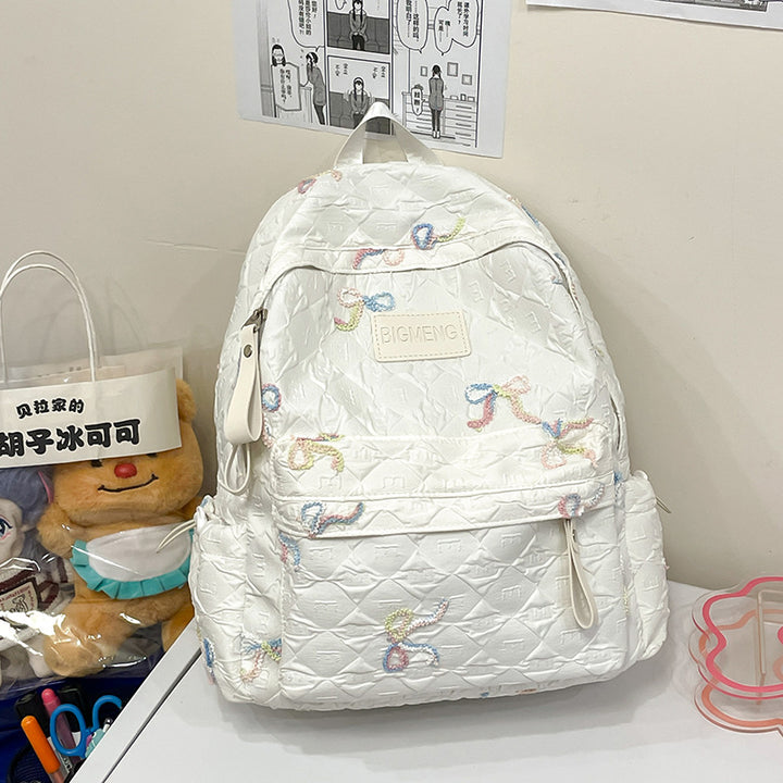 Embroidered Quilted Backpack Kalsten 1791205994