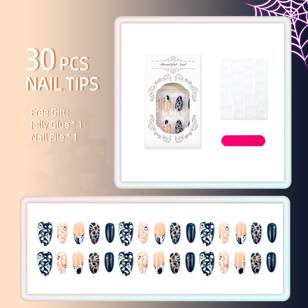 Halloween-Themed Decorative Press-On Nails