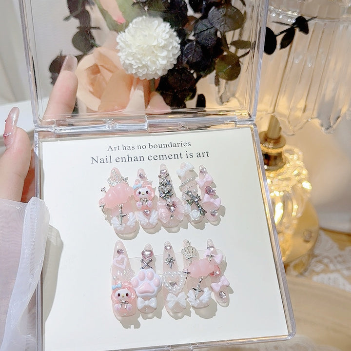 Whimsical Character-Themed 3D Nail Art Set