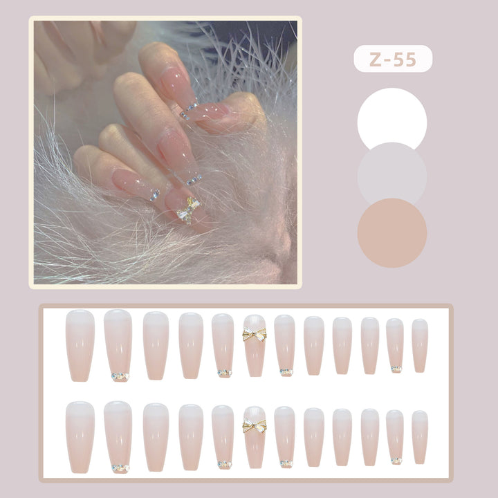 Artificial nails with elegant rhinestone embellishments Kalsten