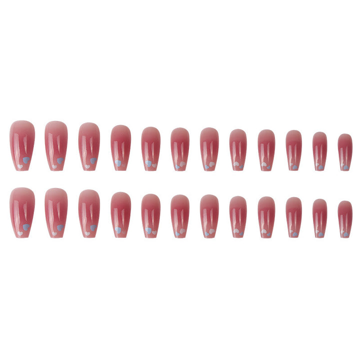 Artistic Heart-Designed Press-On Nails Kalsten