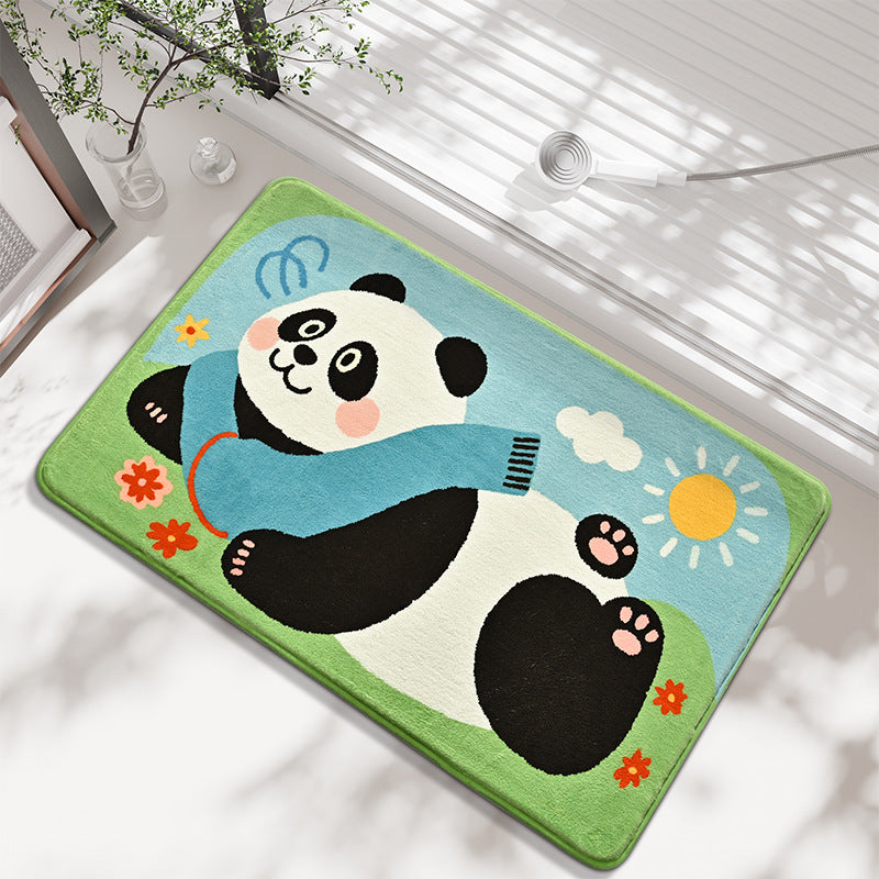 Cartoon Panda Bath Mat Kalsten
