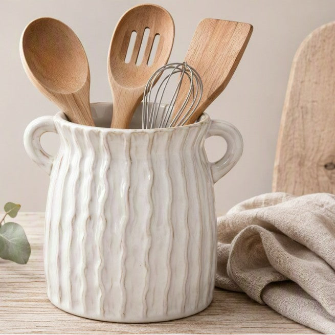 Elegant ceramic container with patterns Kalsten