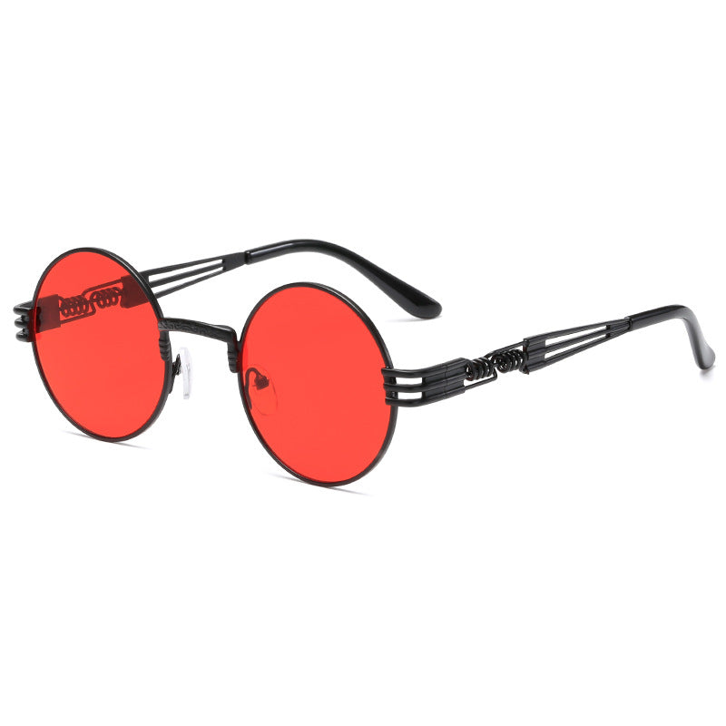 Women's Retro-Inspired Round Sunglasses with Unique Metal Frame Kalsten