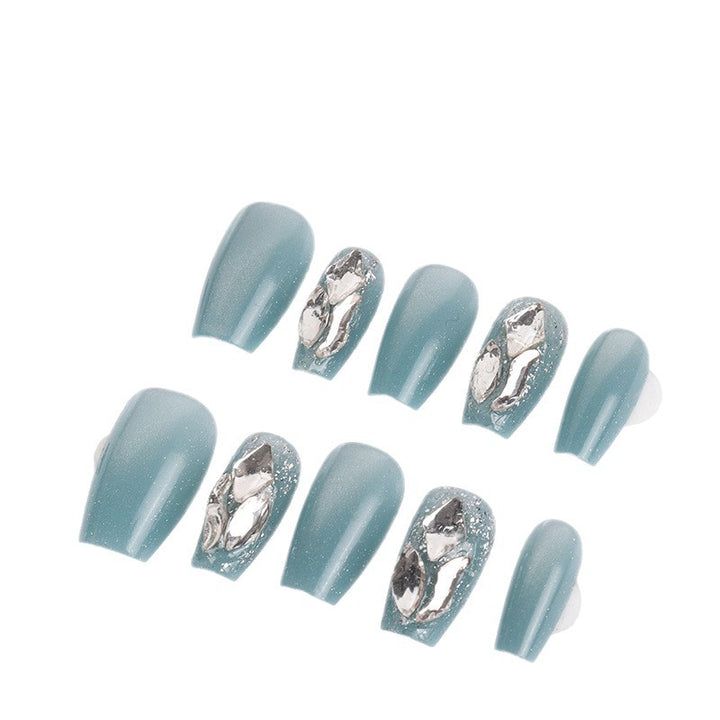Glamorous Metallic Accent Press-On Nails