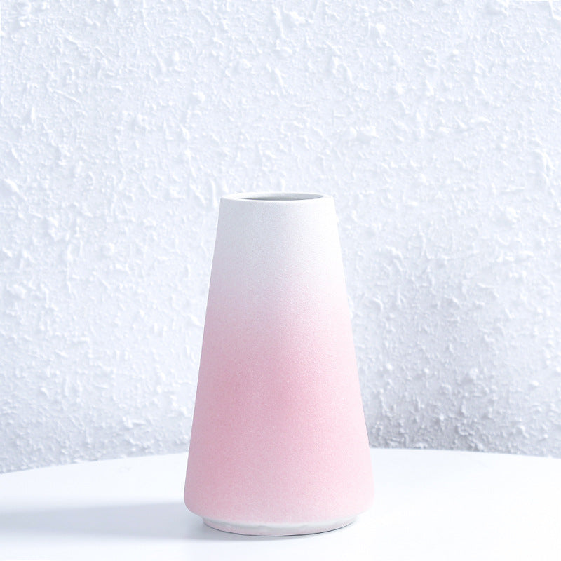 Modern Textured Ceramic Flower Vessel Kalsten