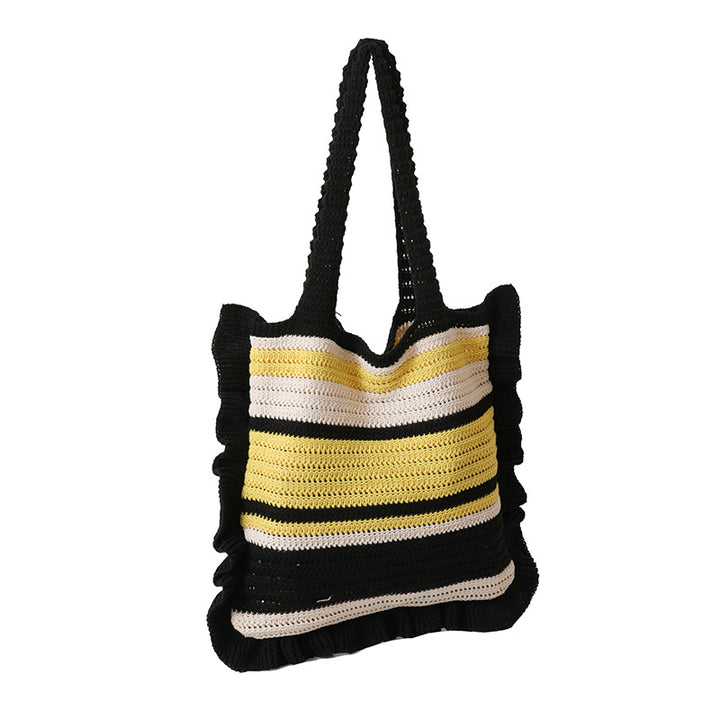 Ruffled Tote Bag
