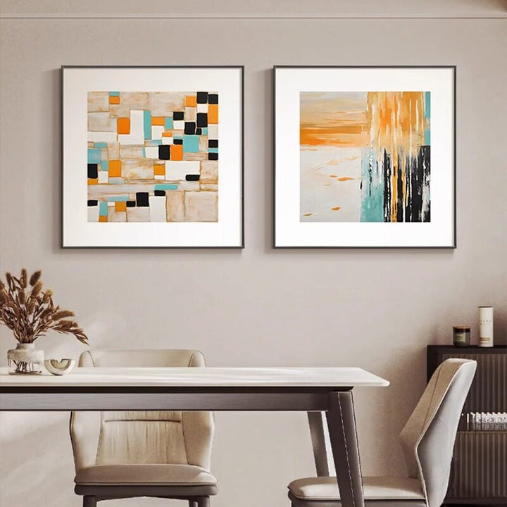 Abstract Expressionist Canvas Artwork for Walls