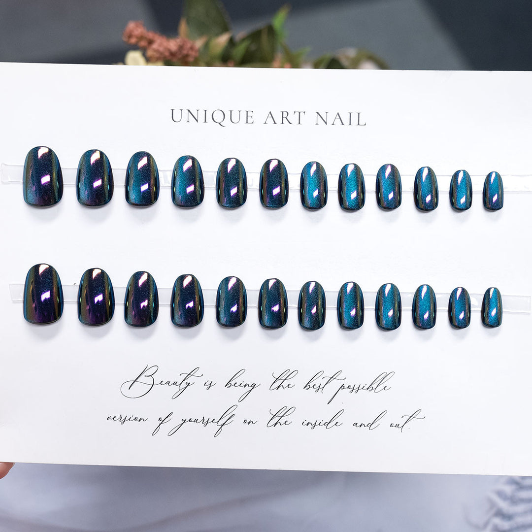 Metallic Press-On Nail Set