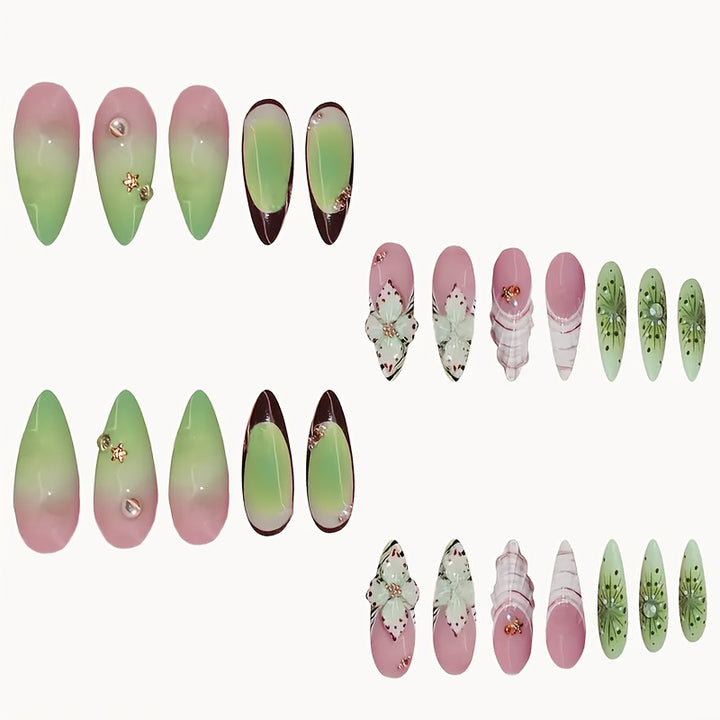 Floral Decorative Nail Art Enhancements Kalsten