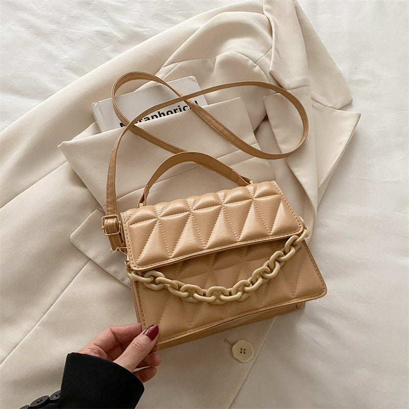Quilted Mini Satchel Handbag Kalsten