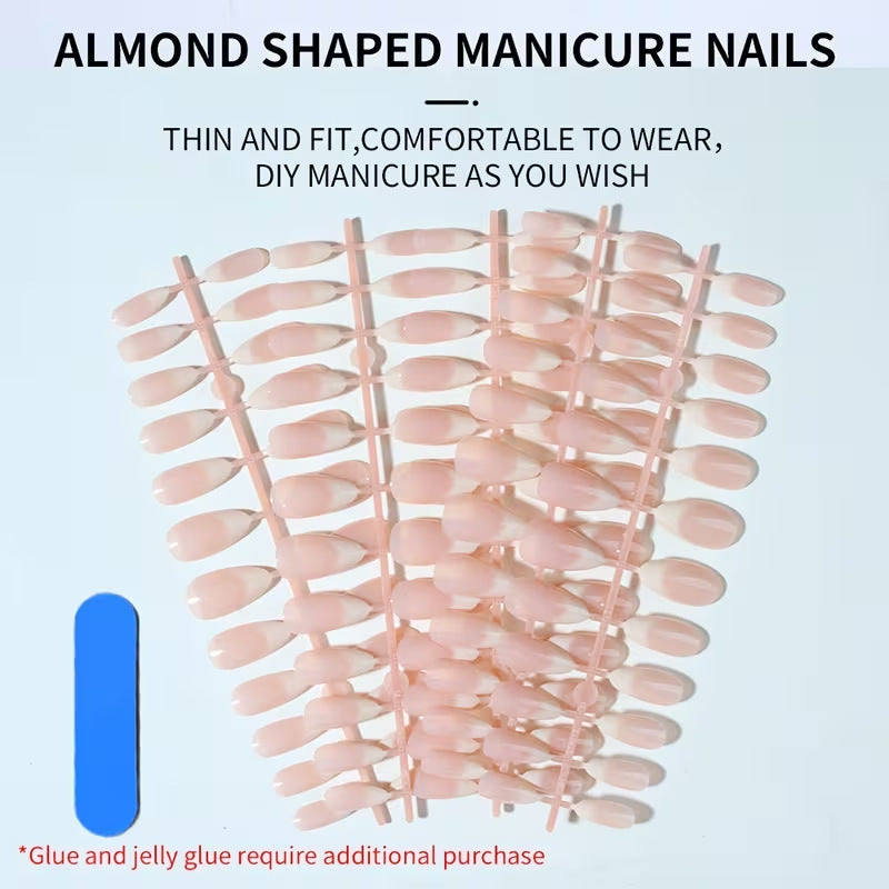 Premium Long-Lasting Almond Shaped Nail Tips Kalsten