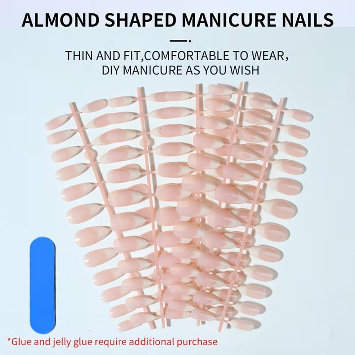 Premium Long-Lasting Almond Shaped Nail Tips Kalsten