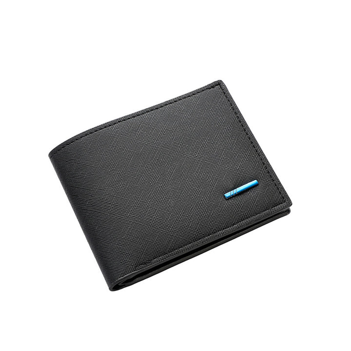 Textured Bi-Fold Leather Wallet Kalsten