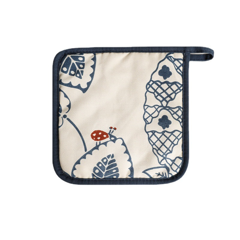 Padded pot holder with heat protection, non-slip cotton surface and hanging loop Kalsten