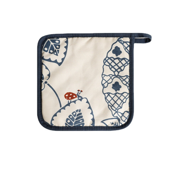 Padded pot holder with heat protection, non-slip cotton surface and hanging loop Kalsten