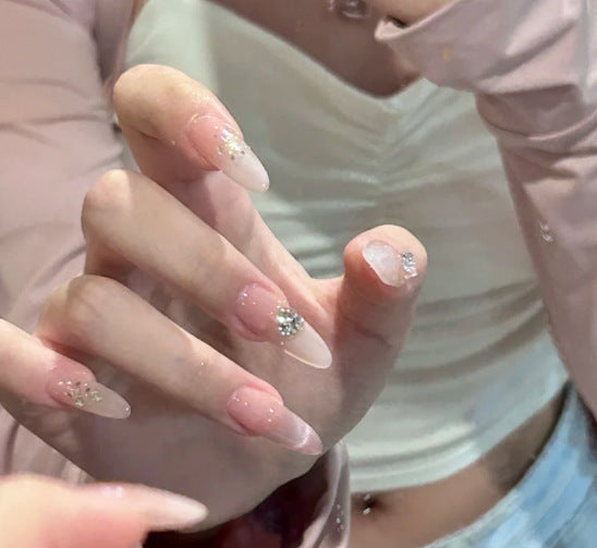 Decorative Press-On Nails with Floral Design Kalsten