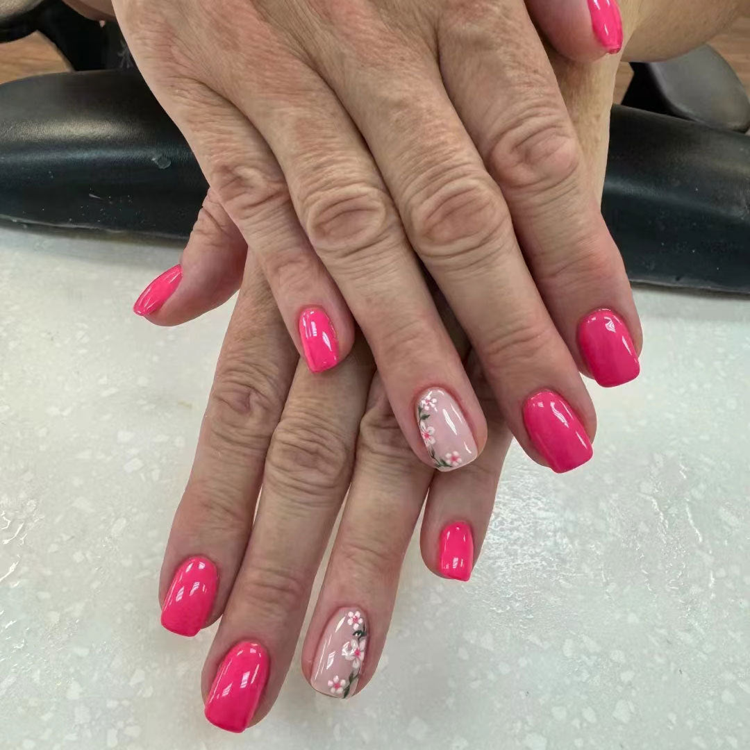 Floral Accented Nail Art Set