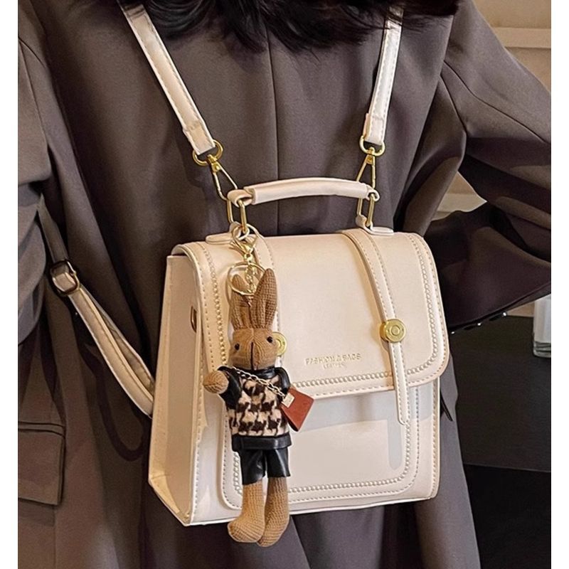 Vintage-Inspired Structured Crossbody Bag Kalsten