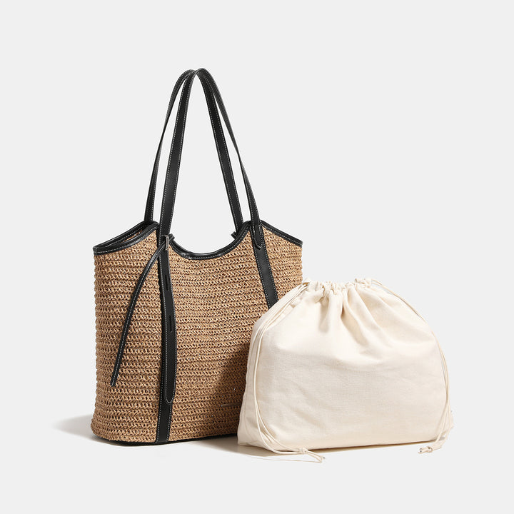 Chic Woven Straw Tote Bag