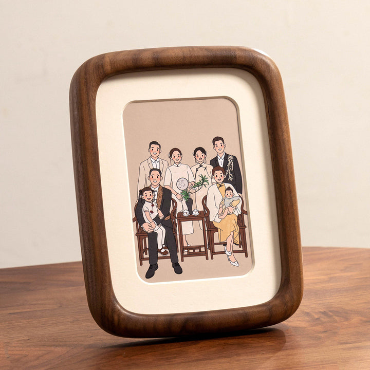 Decorative Wooden Photo Frame for Home Display