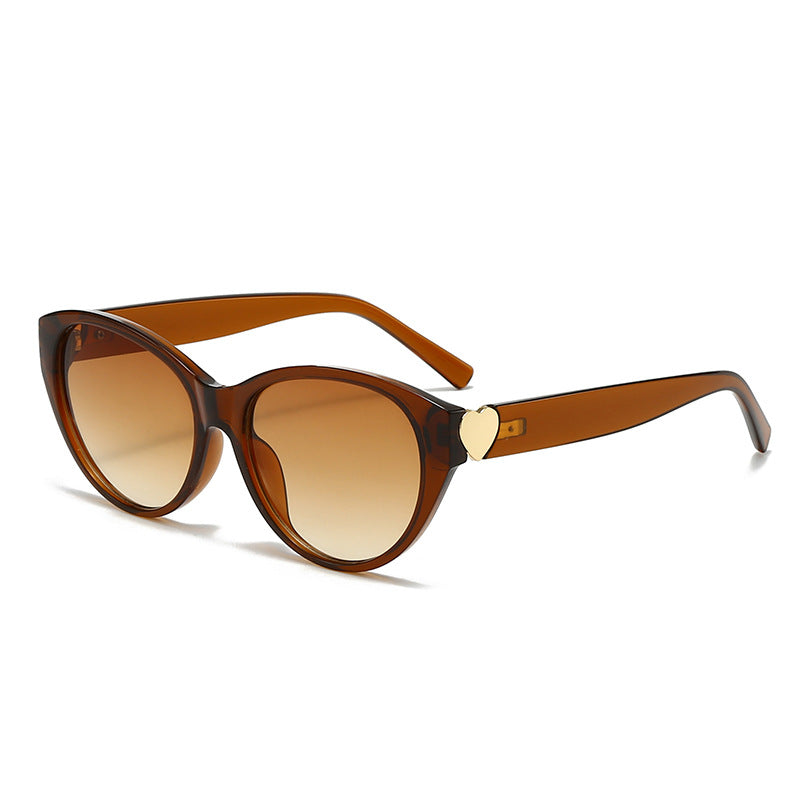 Women Cat-Eye Sunglasses with Heart Design Kalsten