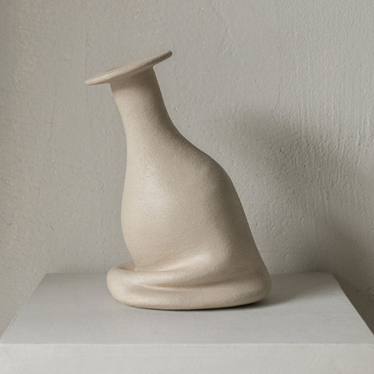 Artistic Curved Decorative Vase