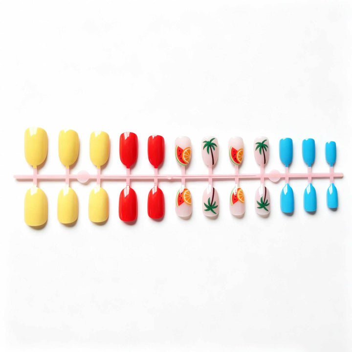 Tropical Fruit-Themed Nail Art Kit
