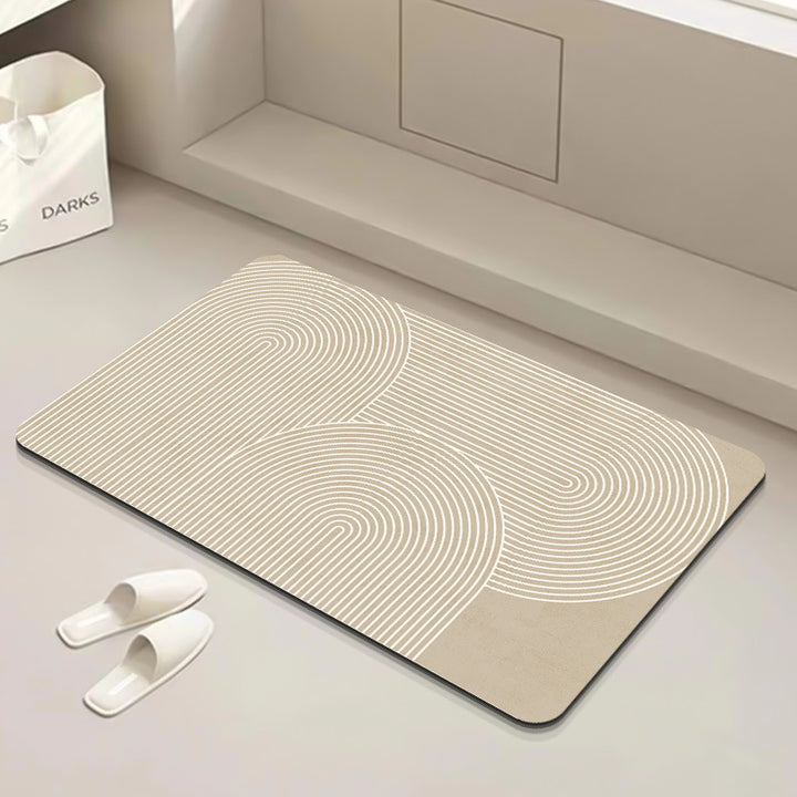 Modern Geometric Bath Mat Kalsten