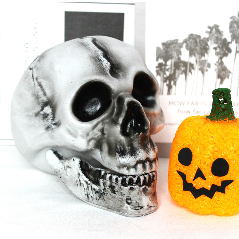 Decorative Halloween Skull and Pumpkin Set Kalsten
