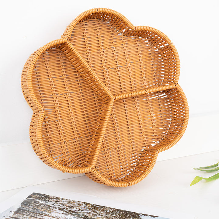 Decorative Wicker Snack Tray Kalsten