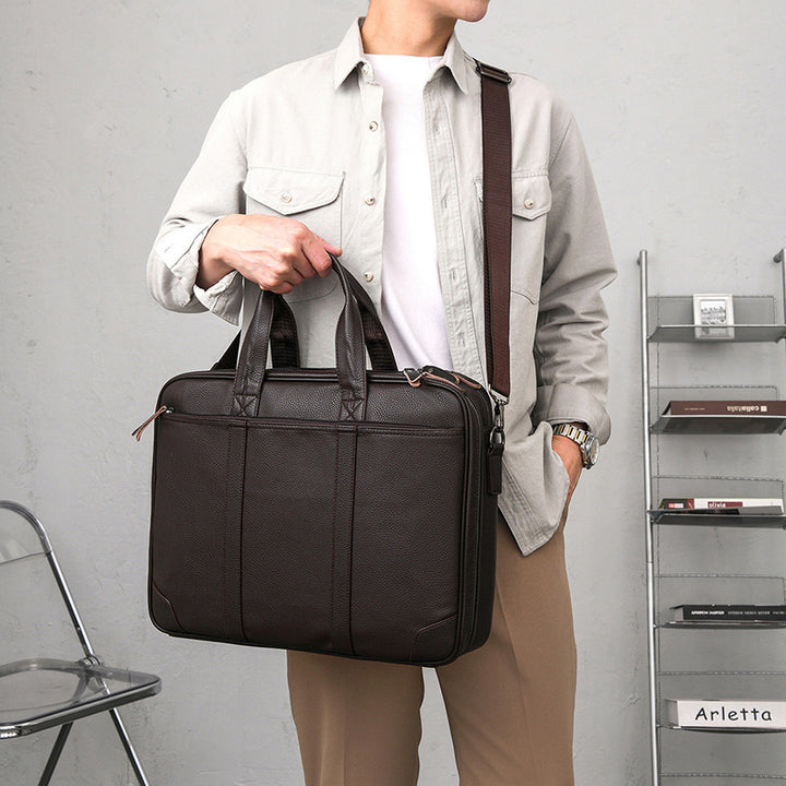 Premium Leather Business Briefcase Kalsten