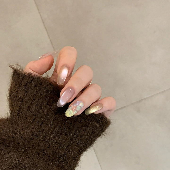 Artificial Nail Set with Shimmering Accents Kalsten