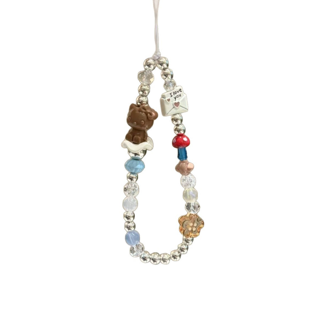 Decorative Charm Beaded Keychain Kalsten