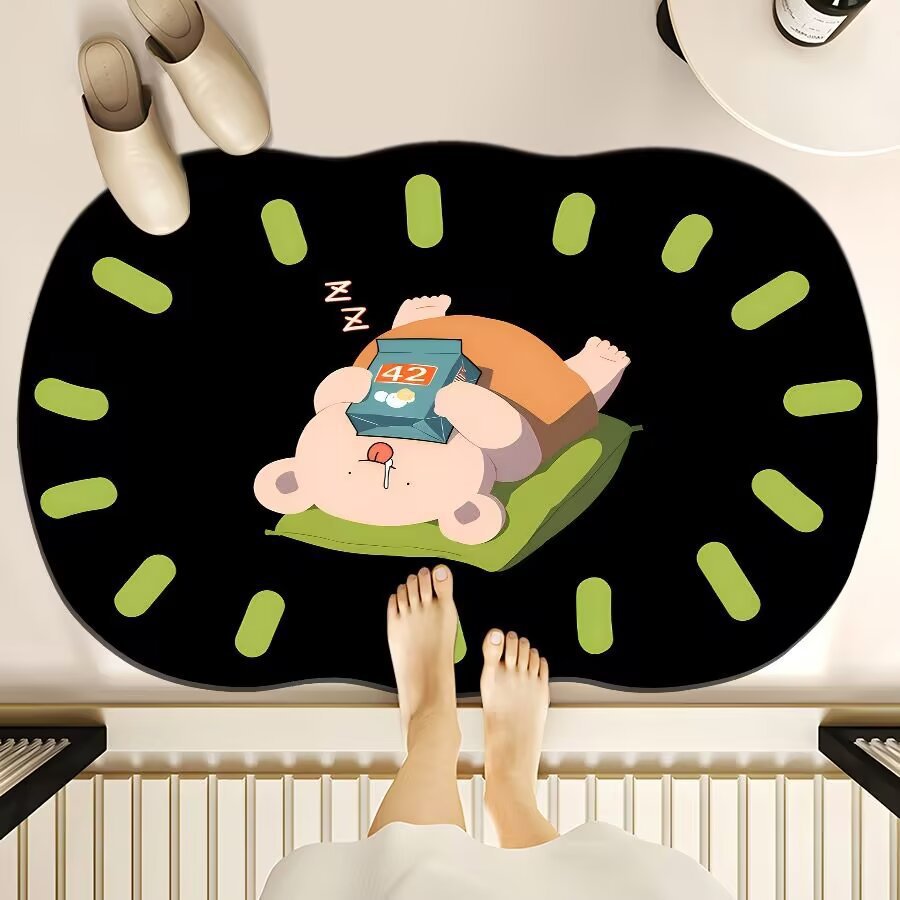 Cute Cartoon Bear Bath Mat Kalsten
