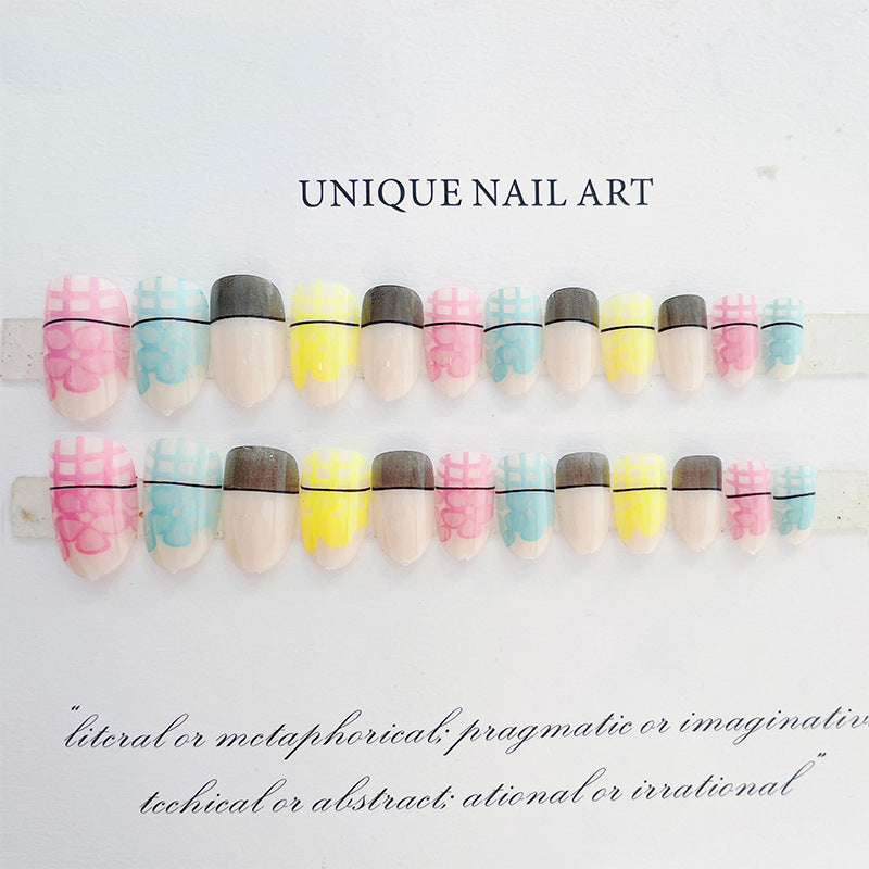 Creative Patterned Press-On Nail Set