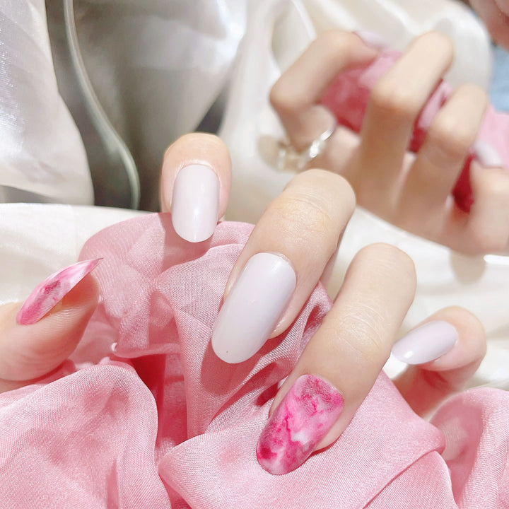 Premium Artistic Marble Effect Press-On Nails