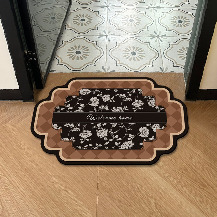 Floral Welcome Mat