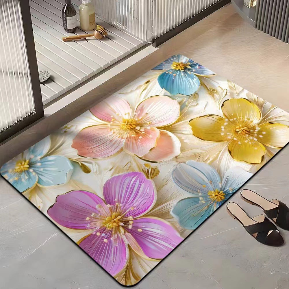 Floral-Themed Comfort Area Mat Kalsten