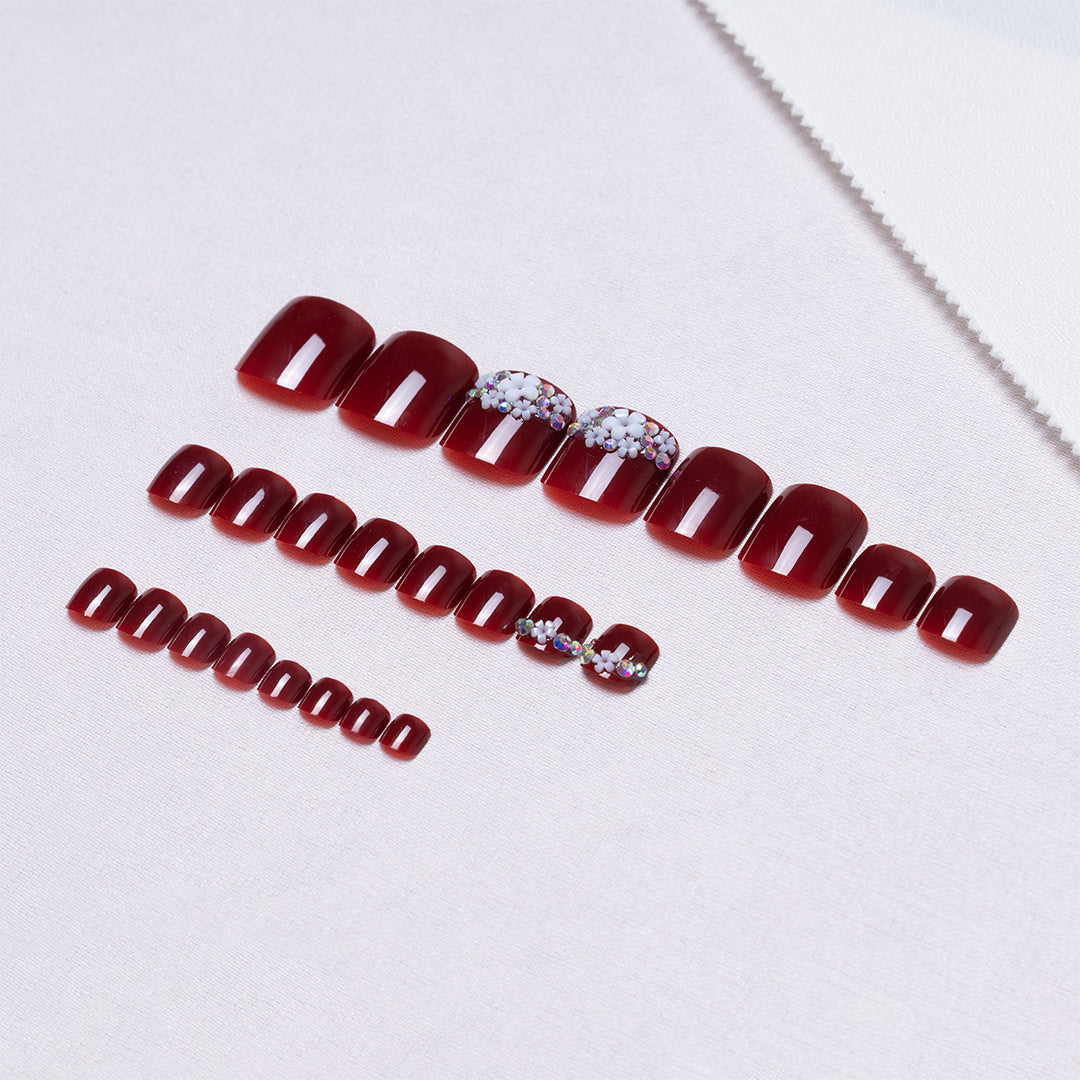 Rhinestone Decorative Pedicure Nail Art