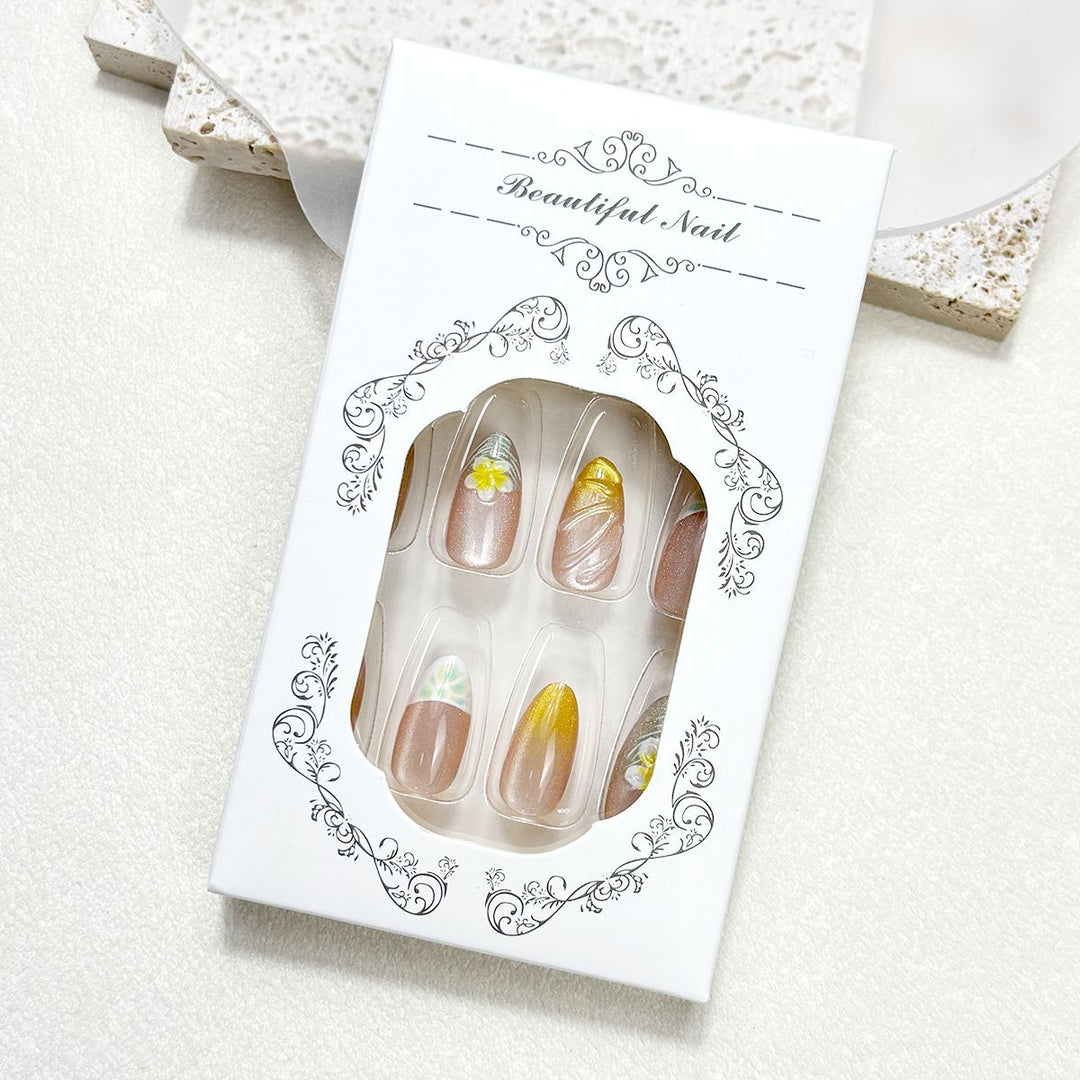 Floral Art Press-On Nail Tips Kalsten