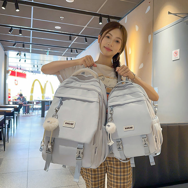 Stylish Multi-Functional Backpack with Decorative Features Kalsten