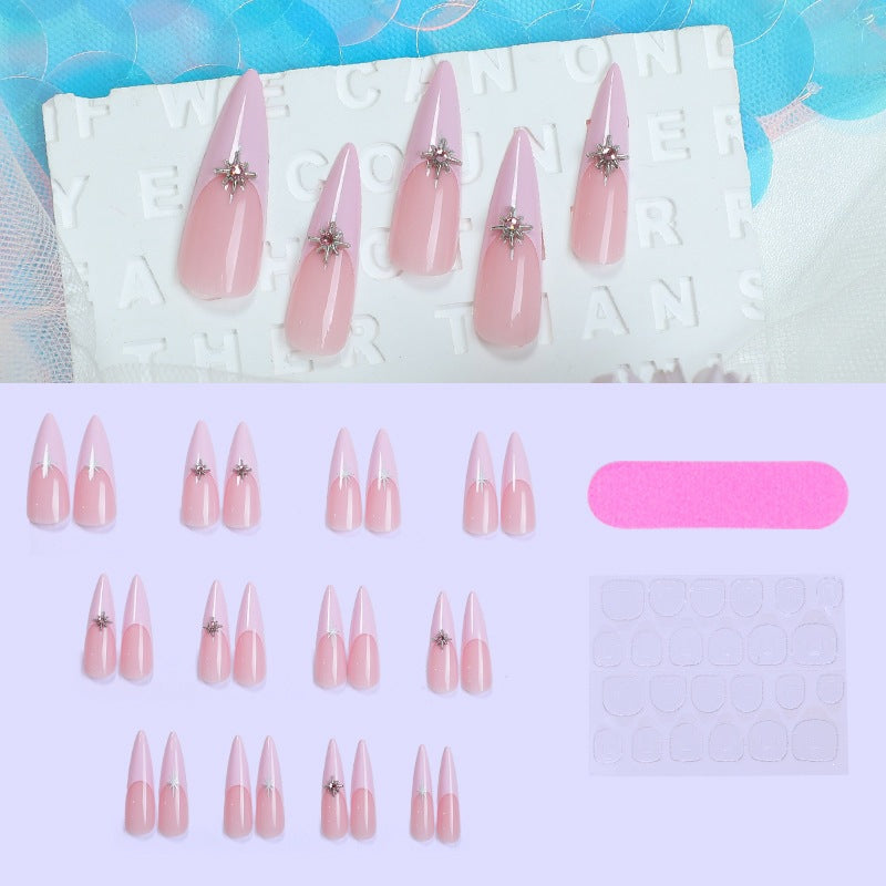 Artificial nail set with delicate mandala patterns and elegant accents Kalsten